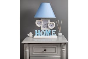 Misto Home Framed Table Lamp Home, Blue