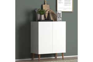 Luce Living Room Cabinet, White
