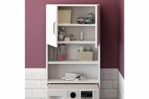Lange Bathroom Cabinet, White