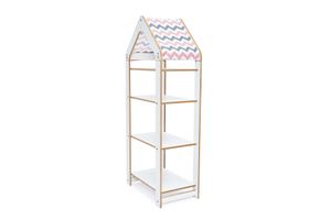 Leila Children's Bookcase, Large, Pink