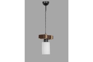 Jasmine Hanglamp, Walnoot en Wit