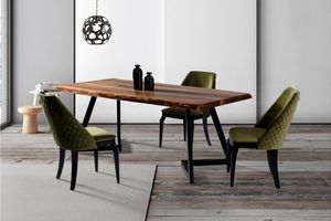 Space 8-10 Seat Fixed Dining Table, 120 x 300 cm, Walnut