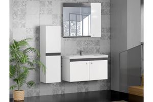 Karen Frühling Bathroom Cabinet, 80 cm, White