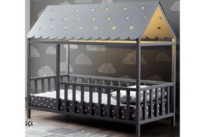 Marlow Montessori Children's Bed, Grey