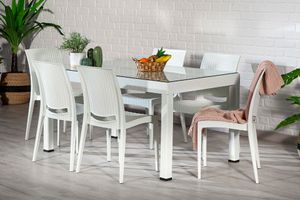Kiocseo Garden Furniture Set, White