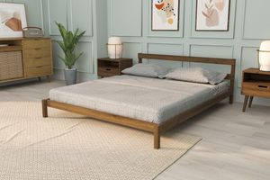 Axel Eko King Size Bed, 150 x 200 cm, Walnut