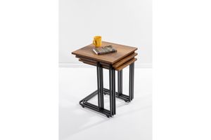 Mono C-Vormige Zettafels, 3 Stuks, Bruin