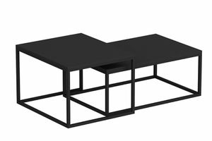Leka Modern Coffee Table, Black