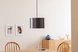 Antracitové stropní svítidlo Move 39 cm