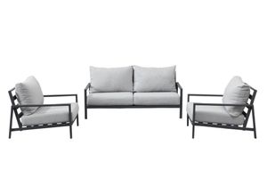 Zenio Paris Outdoor Sofa Set, Grey