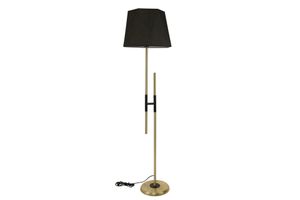 Lumexx Felix Vloerlamp, Versleten Standaard, met Zeskantige Zwarte Tafellamp