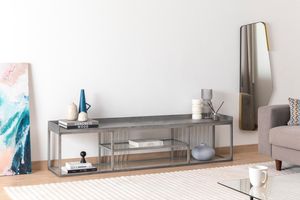 Lola Tv-Meubel, Zilver, 180 Cm