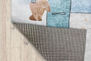 Cute Elephant Children's Rug, 150 x 230 cm, Multicolour