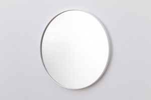 Otto Austyn Ronde Spiegel, 80 cm, Wit