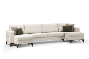 Kristal Hoekbank, Beige