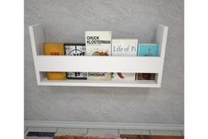 Dream Children's Montessori Wall Mounted Bookcase, White