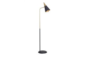 Zeta Conical Contrasting Gold and Black Floor Lamp