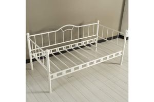 Camelia Single Bed, 90 x 190 cm, White