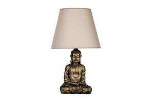 Buddha Table Lamp, Beige