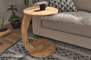 Nyoka Rolling Side Table, Oak