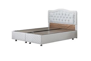 Şah New Box En Hoofdbord, Wit, 120X200