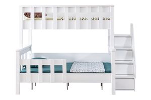 Deluxe Stapelbed, 90x200 cm, Wit