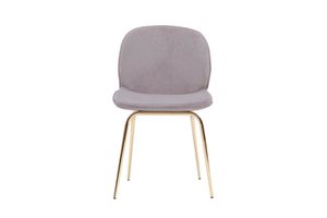 Olivia Dining Chair, Steel Grey & Gold