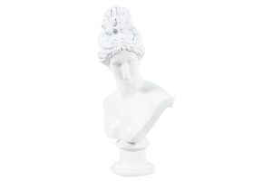 Diana Bust Decorative Object, White