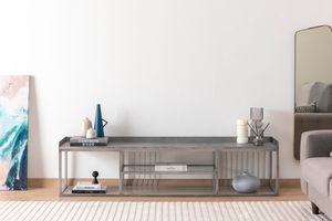 Lola Tv-Meubel, Zilver, 180 Cm
