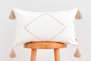 Ath Cushion Cover, 30 x 50 cm, White