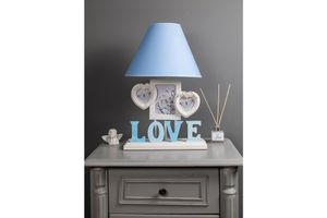 Misto Home Framed Table Lamp Love - Blue