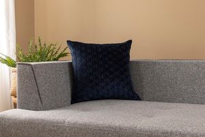 Trek Cushion Cover, 45 x 45 cm, Navy