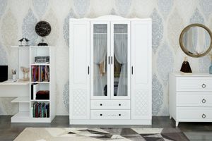 Pisa Kleiderschrank mit 4 Türen