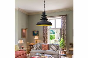 Bellezza Runa 1-Light Pendant, Black