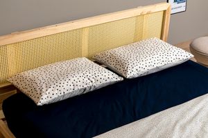 Polka Dotted Double Side Ranforce Duvet Cover Set, Double Size, Beige
