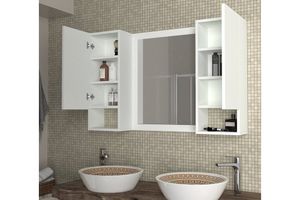 Antuan Bathroom Cabinet, White