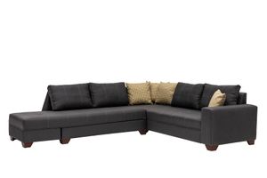 Esse Corner Sofa Left Chaise, Dark Grey