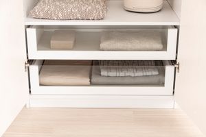 Luna Kast, Glazen Lade, 90 cm