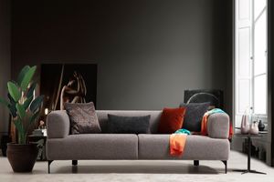 Cratos 3-Sitzer Sofa, Grau