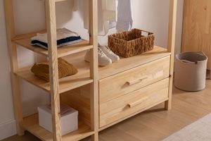 Ranch Open Kledingkast met 2 Lades