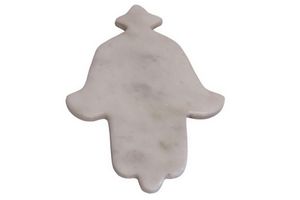 Mother Fatima's Hand Marble Decorative Object, White