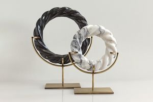 Circle Duo Decorative Object, Black & White