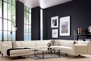 Jivago Großes Ecksofa, Creme