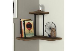 Agora Corner Shelf, Walnut