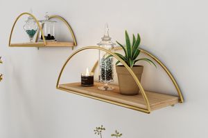 Bino Ellipse Wandregal, 2 Tlg