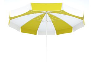 Tevalli Parasol's Luxury Beach Umbrella, Yellow & White