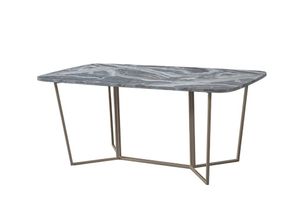 Loft Dining Table, Marble & Gold