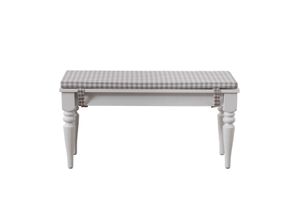 White Bank Grijs Kussen, 85 Cm