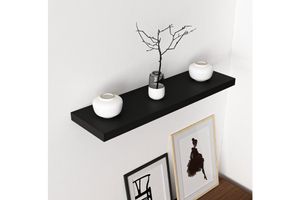 Medway Wall Shelf, 80 cm, Black