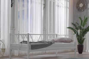 Alchera Single Size Daybed, 90 x 190 cm, White